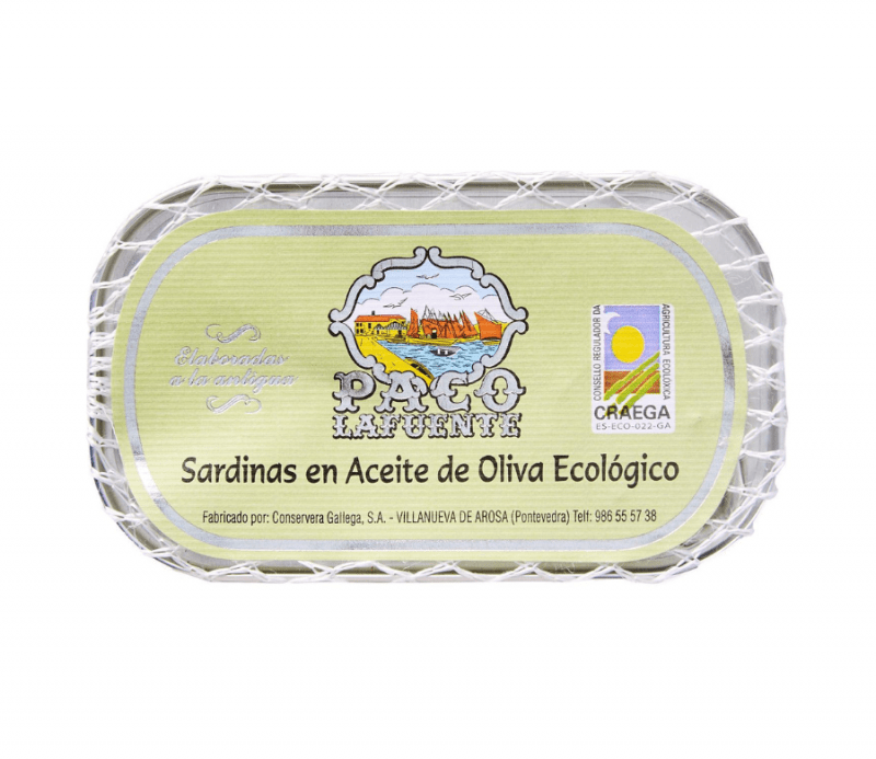 PACO Lafuente Sardines in Organic Olive Oil 3-5pcs